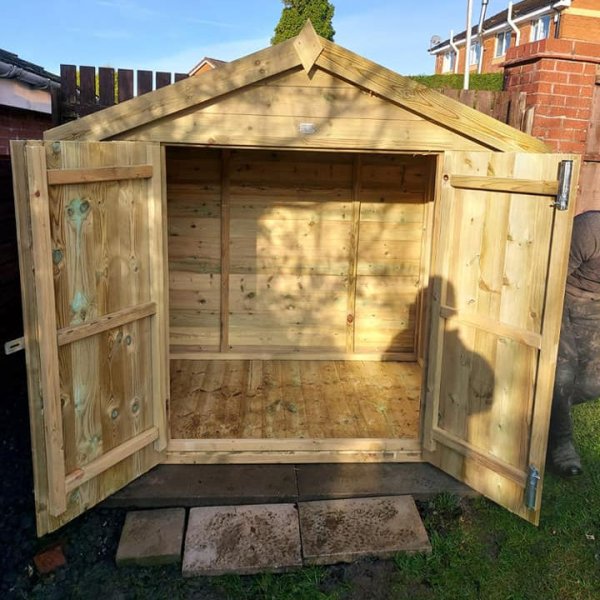 Compact Apex Storage Shed - Image 2