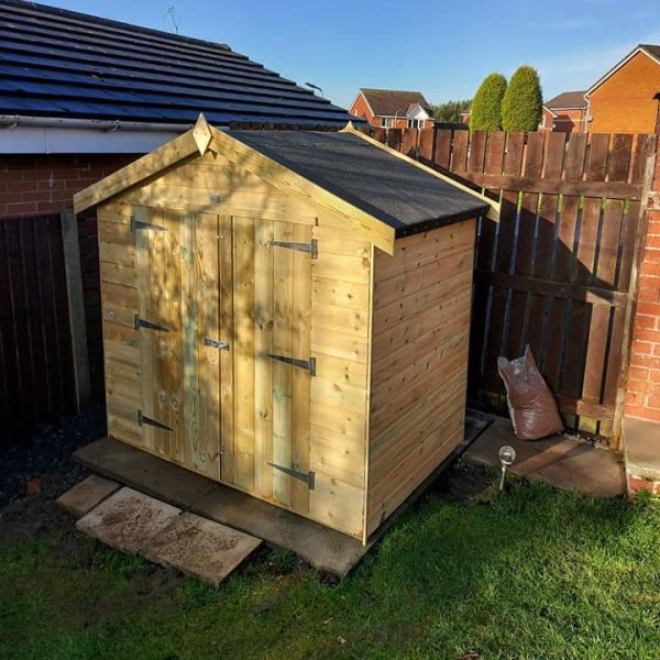 Compact Apex Storage Shed